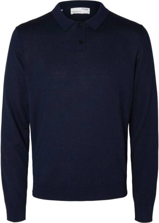 Selected Homme Polo Shirts Blauw Heren