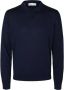 SELECTED HOMME Heren Polo's & T-shirts Slhtown Merino Coolmax Knit Polo Noos Donkerblauw - Thumbnail 2