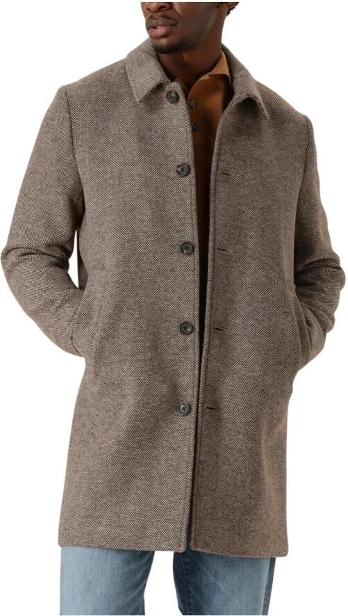 Selected Homme Lange wollen jas met platte kraag model 'ARCHIVE' - Foto 8