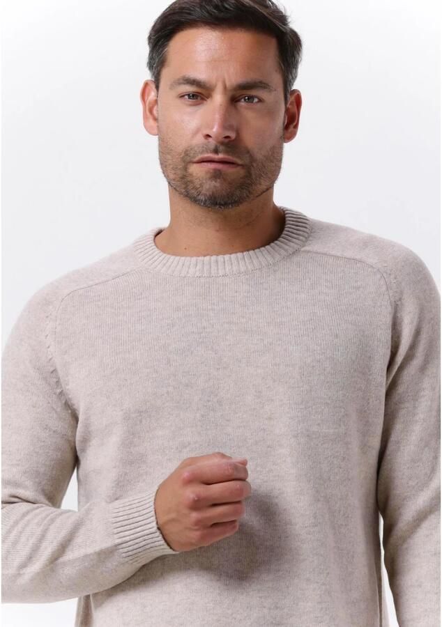 SELECTED HOMME Heren Truien & Vesten Newcoban Lambs Wool Crew Neck W Beige - Foto 3
