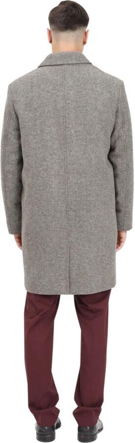 Selected Homme Lange wollen jas met platte kraag model 'ARCHIVE' - Foto 9