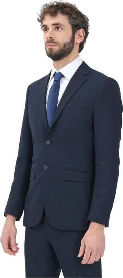 Selected Homme Blauw single-breasted jas voor mannen Blue Heren - Foto 3
