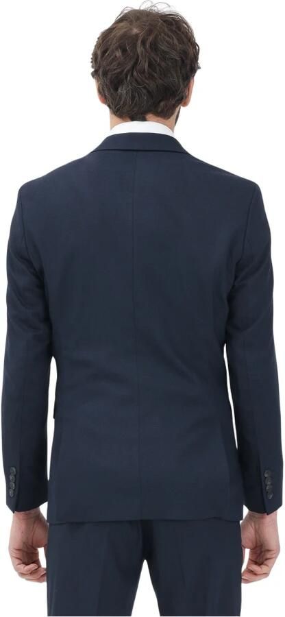 Selected Homme Blauw single-breasted jas voor mannen Blue Heren - Foto 2
