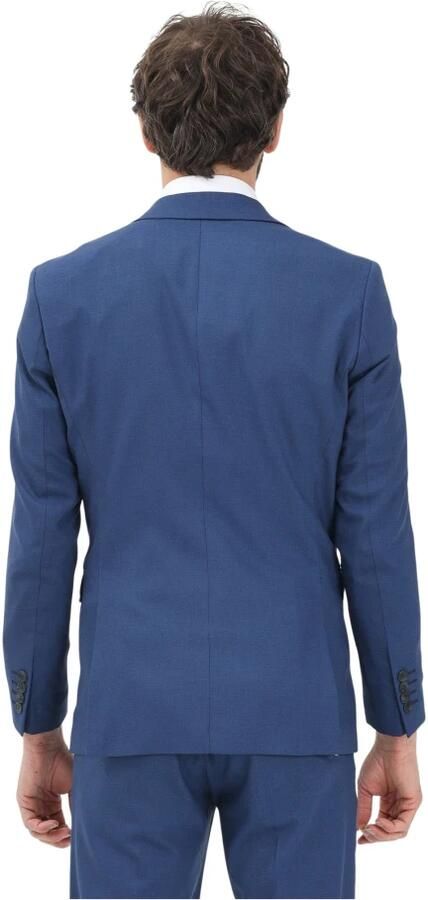 Selected Homme Blauw single-breasted jas voor mannen Blue Heren - Foto 2