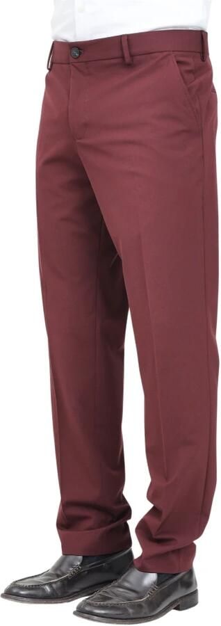 Selected Homme Slim fit stoffen broek met persplooien model 'LIAM' - Foto 3