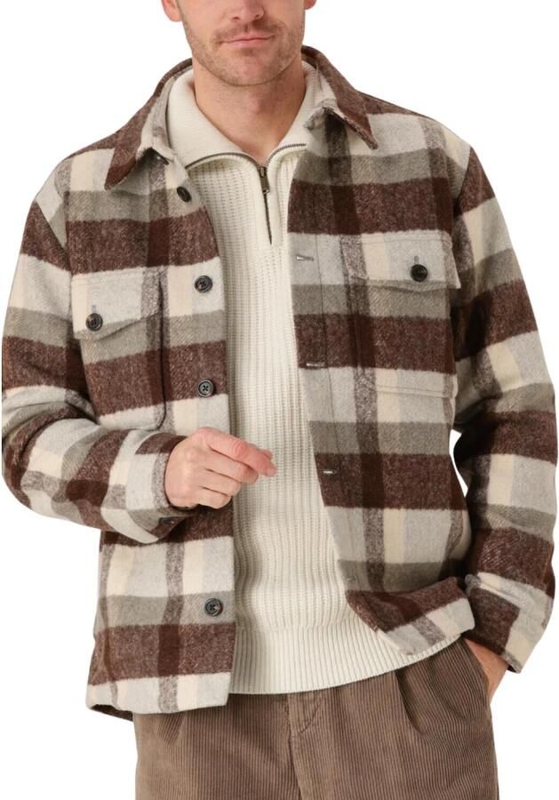 SELECTED MEN Heren Overshirts Slharchive Overshirt B Noos Bruin - Foto 7