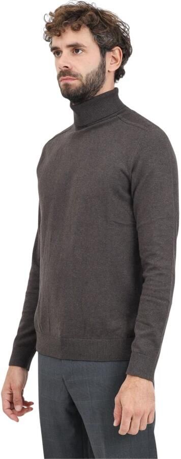 SELECTED HOMME Heren Truien & Vesten Slhberg Roll Neck Noos Bruin