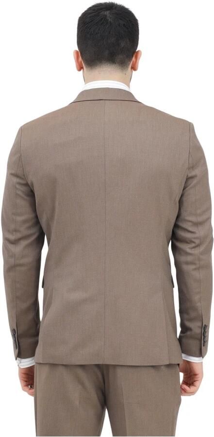 Selected Homme Bruine single-breasted jas klassieke stijl Brown Heren - Foto 2