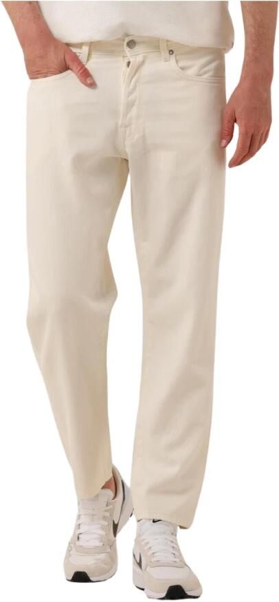 SELECTED HOMME Heren Jeans Slh180-relaxcrop 5422 Ecru Hemp Ecru - Foto 3