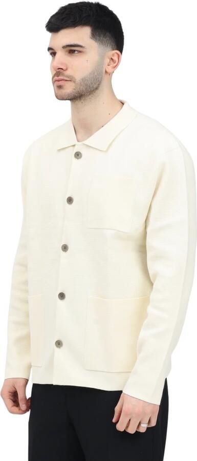 Selected Homme Elegante Cardigan voor Mannen Beige Heren - Foto 5