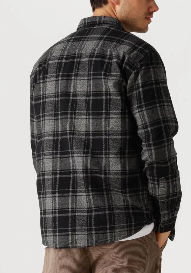 SELECTED HOMME Heren Overhemden Slhreg-owen Flannel Mix Shirt Zwart - Foto 6
