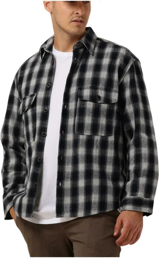 SELECTED HOMME Heren Overhemden Slhloosemason-flannel Overshirt W Noos Donkerblauw - Foto 3