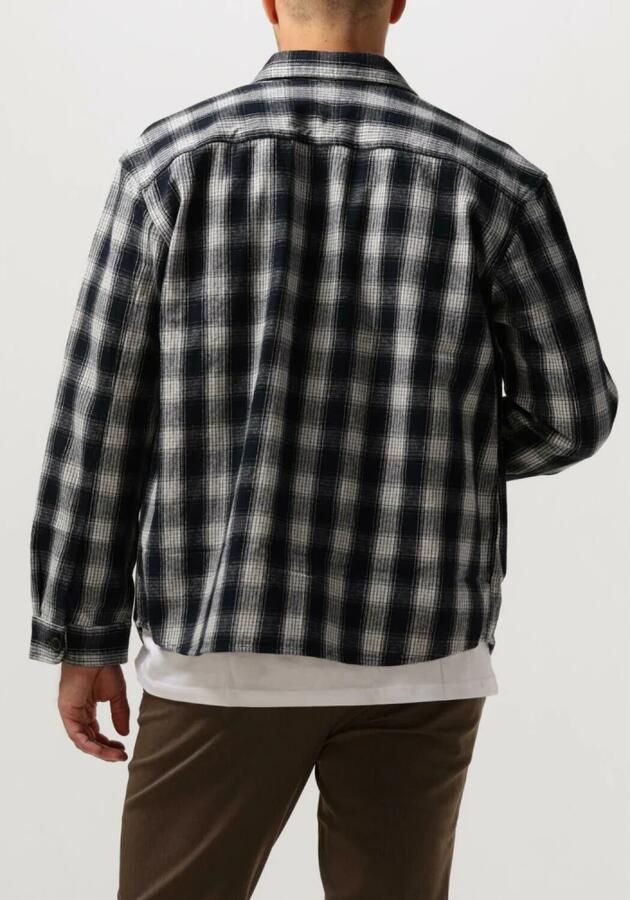 SELECTED HOMME Heren Overhemden Slhloosemason-flannel Overshirt W Noos Donkerblauw - Foto 2