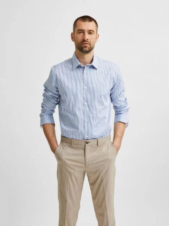 Selected Homme Slim fit zakelijk overhemd van katoen model 'Ethan' - Foto 2