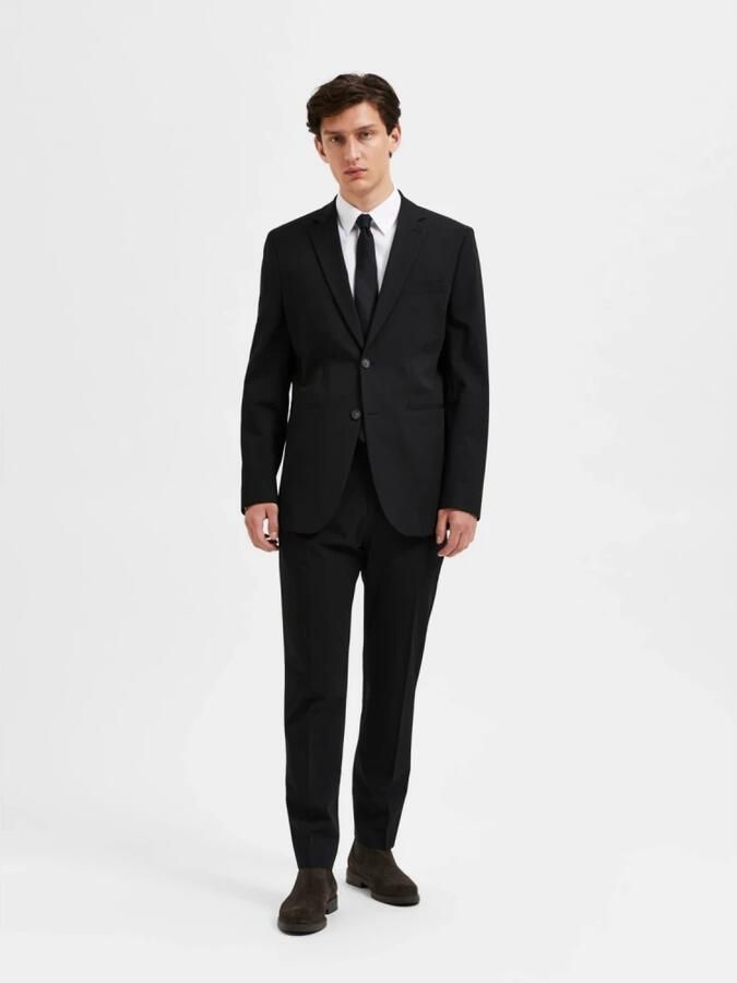 Selected Homme Slim fit 2-knoops colbert met klepzakken - Foto 8