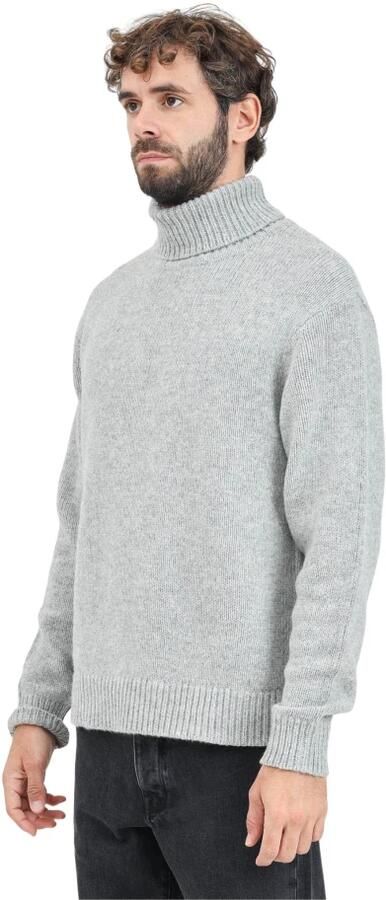 SELECTED HOMME Heren Truien & Vesten Slhcody Ls Knit Relaxed Roll Neck Grijs - Foto 5