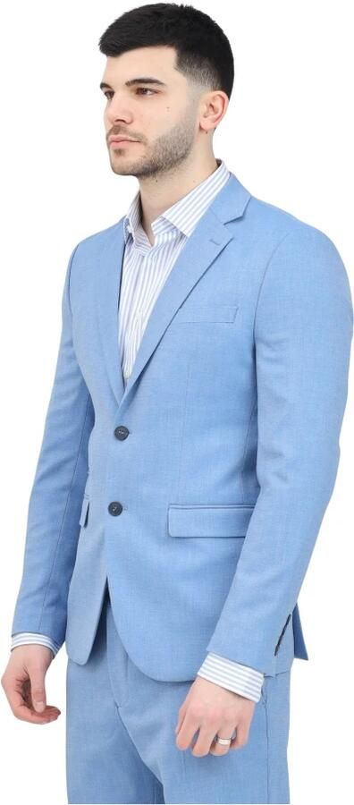 Selected Homme Slim fit 2-knoops colbert met klepzakken model 'NEIL' - Foto 3