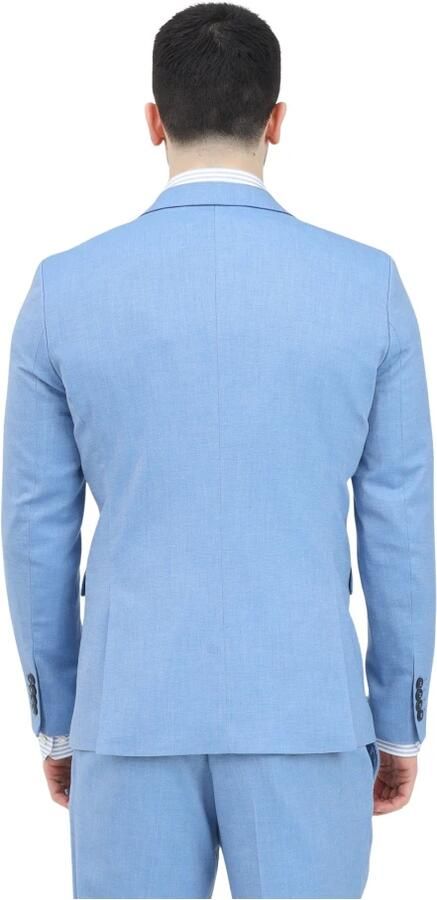 Selected Homme Slim fit 2-knoops colbert met klepzakken model 'NEIL' - Foto 2