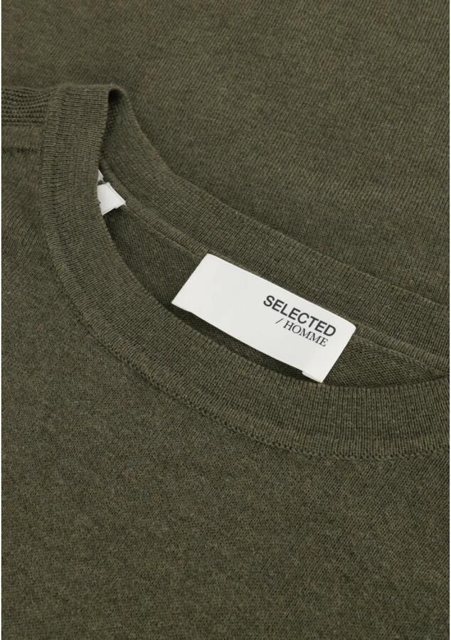 SELECTED HOMME Heren Truien & Vesten Slhberg Crew Neck Noos Groen - Foto 5