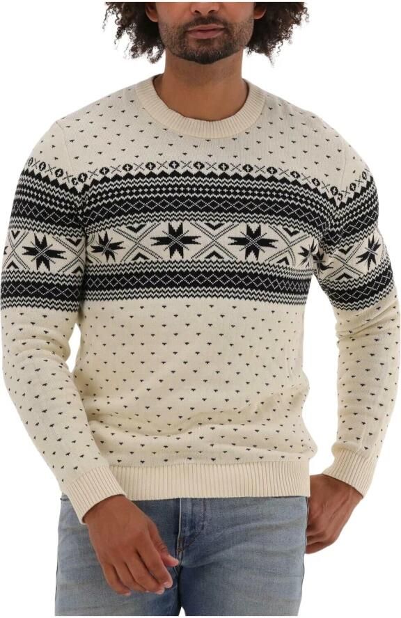 SELECTED HOMME Heren Truien & Vesten Claus Ls Knit Crew Neck Gebroken Wit - Foto 3