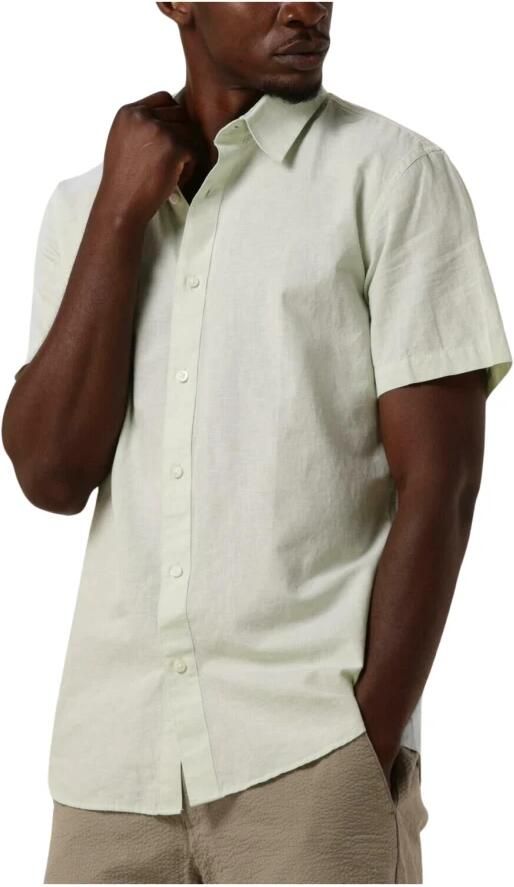 Selected Homme Heren Overhemden Slhslimnew-linen Shirts Ss Classic W Green Heren - Foto 6