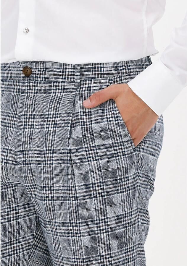 SELECTED HOMME Heren Broeken Slhslim-noah Multi Check Trs Donkerblauw - Foto 3