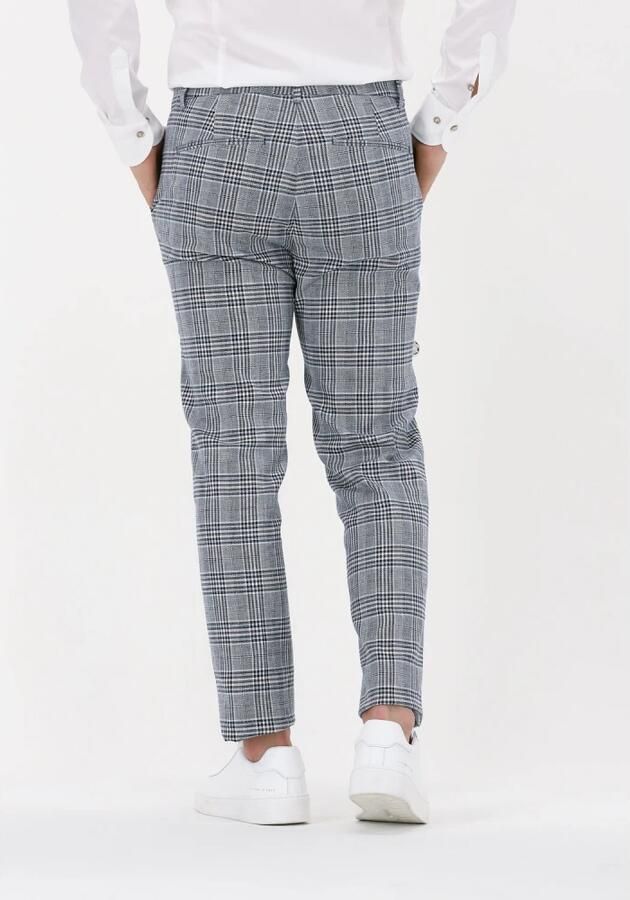 SELECTED HOMME Heren Broeken Slhslim-noah Multi Check Trs Donkerblauw - Foto 4