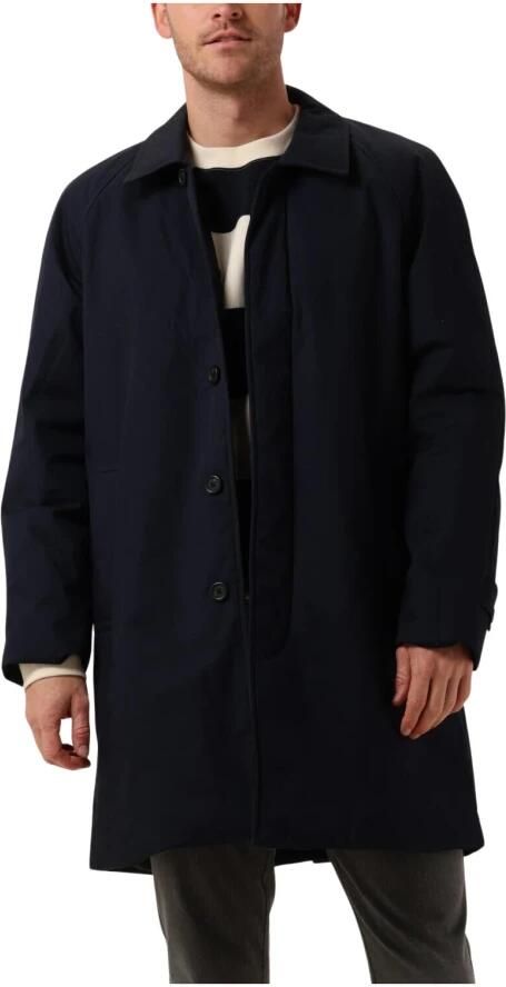 SELECTED HOMME Heren Jassen Slhjones Cotton Mac Coat Donkerblauw - Foto 7