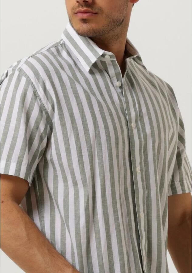 SELECTED HOMME Heren Overhemden Slhregnew-linen Shirt Ss Classic Beige - Foto 2