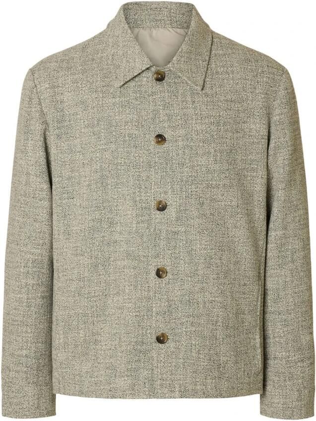 Selected Homme Lente Overshirt voor Mannen Beige Heren - Foto 3