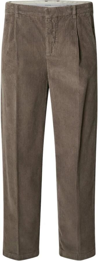 SELECTED HOMME Heren Broeken Slh220-loose Tristan Cord Pant Bruin - Foto 6