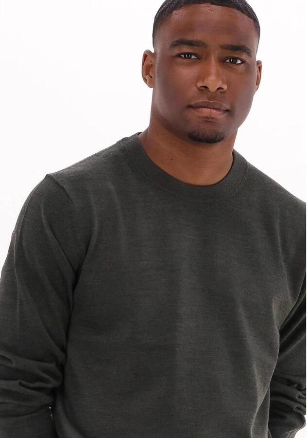 SELECTED HOMME Heren Truien & Vesten Slhtown Merino Coolmax Knit Crew Groen - Foto 2