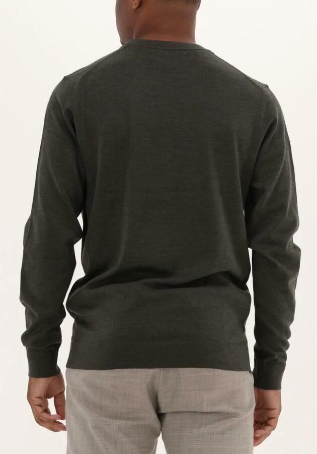 SELECTED HOMME Heren Truien & Vesten Slhtown Merino Coolmax Knit Crew Groen - Foto 3