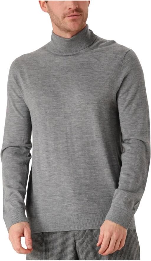 SELECTED HOMME Heren Truien & Vesten Slhtray Ls Knit Merino Roll Neck Grijs - Foto 7