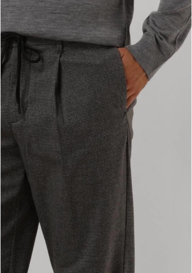 SELECTED HOMME Heren Broeken Slh190-reg Tapered Leroy Pleat Pans Donkergrijs