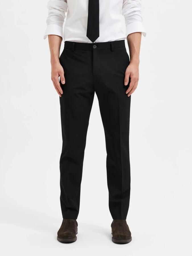 Selected Homme Slim fit pantalon met knoop- en ritssluiting - Foto 6