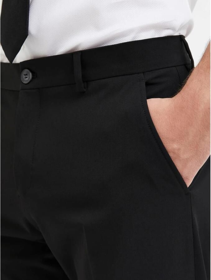 Selected Homme Slim fit pantalon met knoop- en ritssluiting - Foto 5