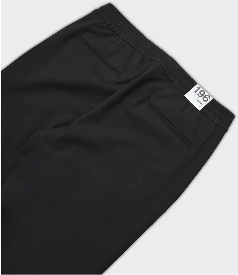 SELECTED HOMME Heren Broeken Slh196-straight Robert String Flex Pant Zwart