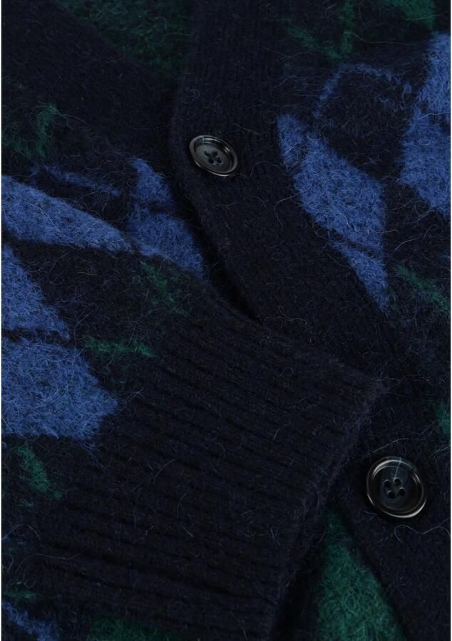 SELECTED HOMME Heren Truien & Vesten Slhrai Ls Knit Relaxed Argyle Cardigan Donkerblauw - Foto 5