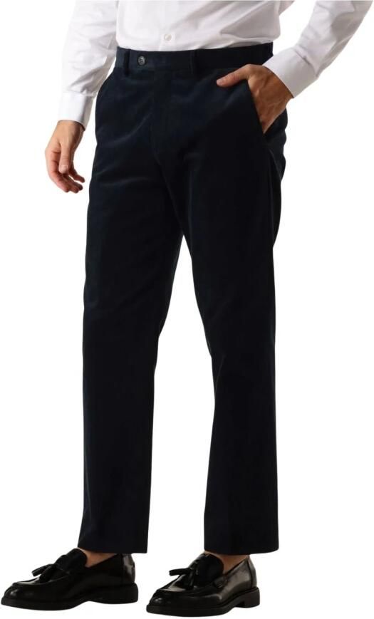 Selected Homme Ribfluwelen Broek in Donkerblauw Blue Heren - Foto 3