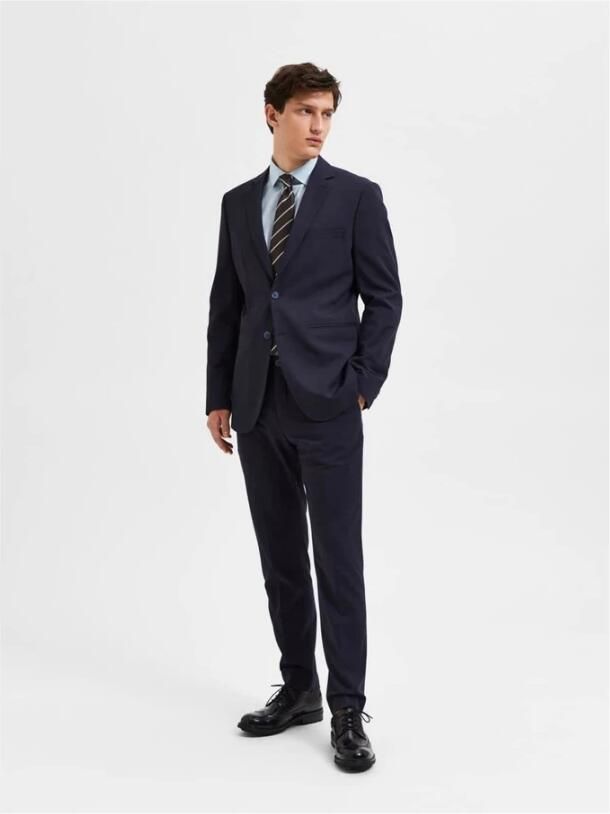 Selected Homme Slim fit 2-knoops colbert met klepzakken - Foto 7