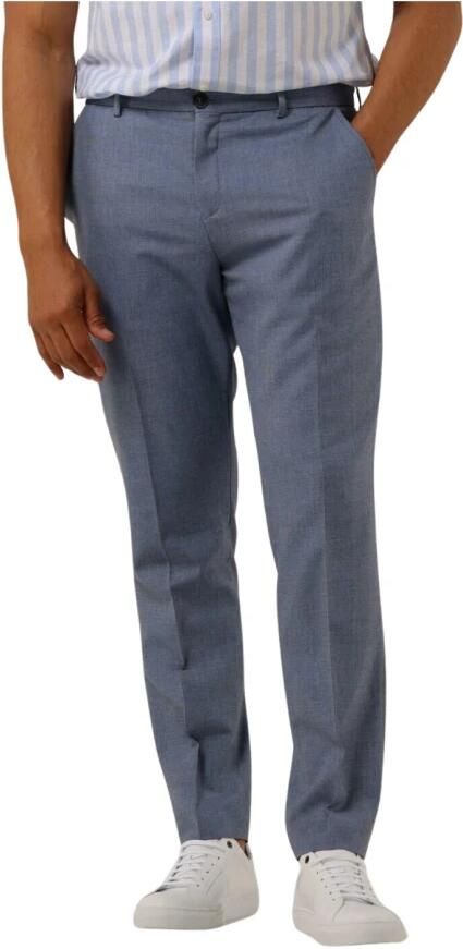 SELECTED HOMME Heren Broeken Slhslim-timeliam Lt Blu Struc Trs Flex B Lichtblauw - Foto 3