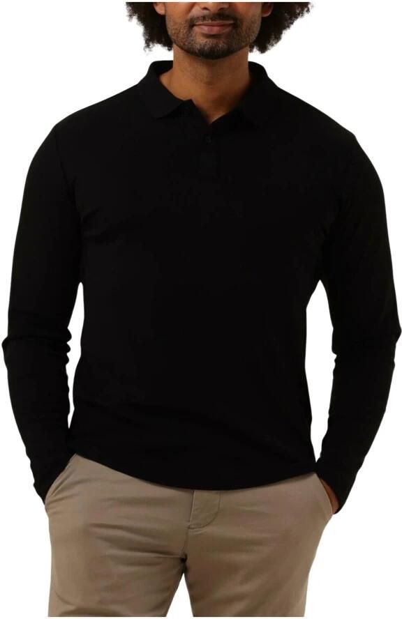 SELECTED HOMME Heren Polo's & T-shirts Slhslim-toulouse Ls Polo B Noos Zwart - Foto 4