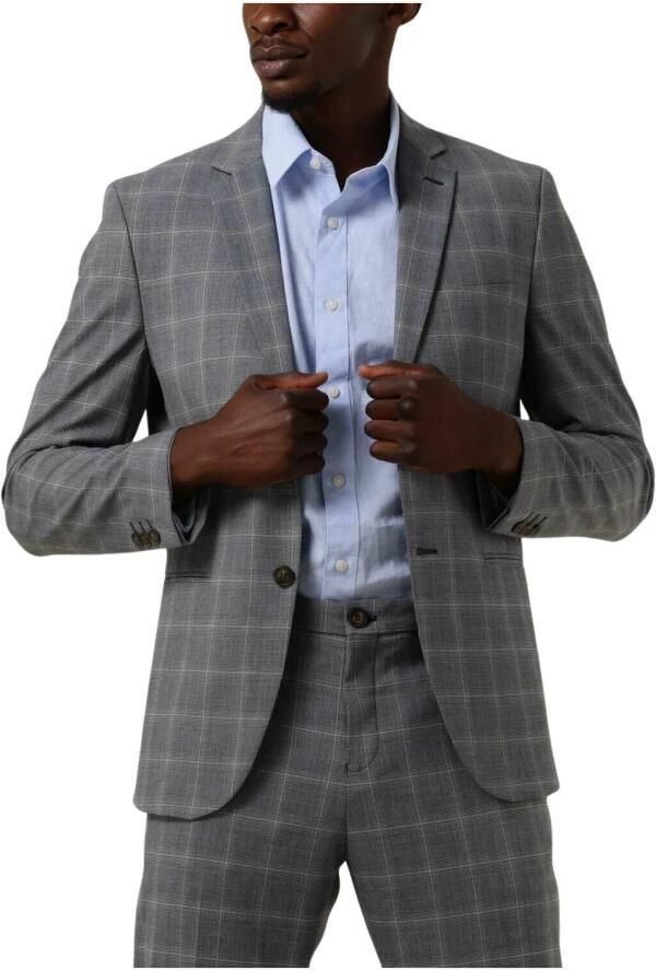 SELECTED HOMME Heren Colberts Slhslim-liam Grey blue Check Blz Flex B Grijs - Foto 6