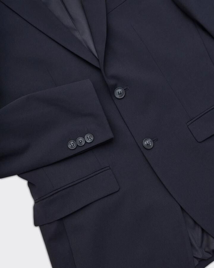 Selected Homme Slim fit 2-knoops colbert met klepzakken - Foto 3