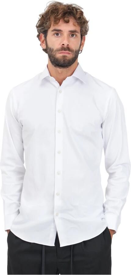 SELECTED HOMME Heren Overhemden Slhslim-performance Shirt Ls Noos Wit - Foto 10