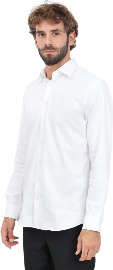 SELECTED HOMME Heren Overhemden Slhslim-performance Shirt Ls Noos Wit - Foto 9