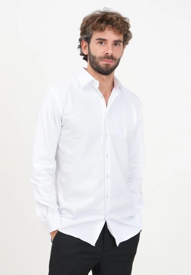 SELECTED HOMME Heren Overhemden Slhslim-performance Shirt Ls Noos Wit - Foto 7