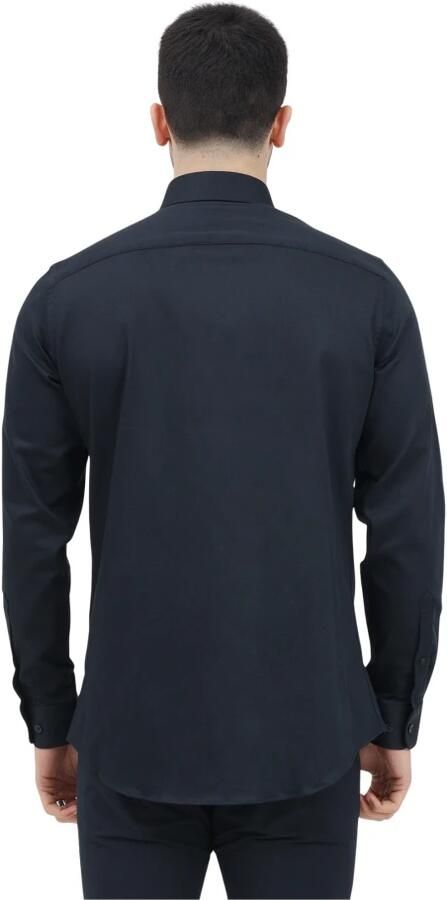 SELECTED HOMME slim fit overhemd met mouwlengte 7 SLHSLIM zwart - Foto 6