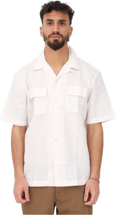 Selected Homme Short Sleeve Shirts Wit Heren